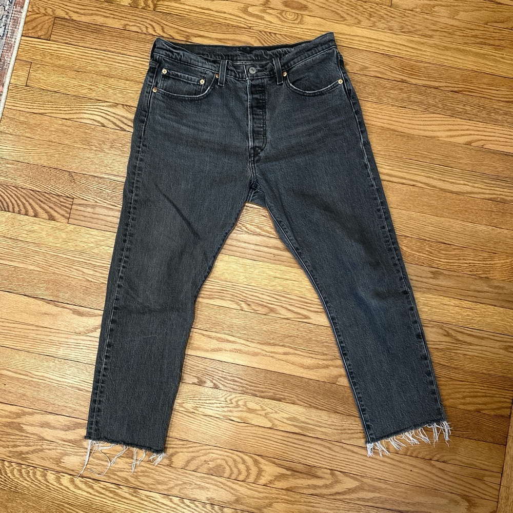 Levi's Gray Denim Jeans with Signature Stitching